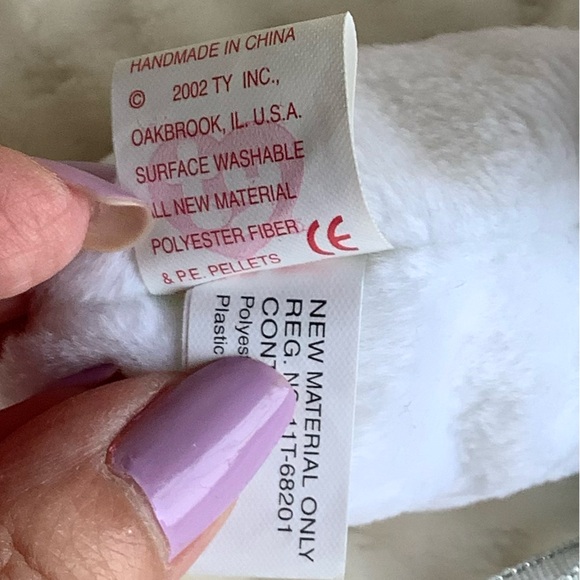 Ty Jingle Beanies Collection Snowgirl Plush Ornament Stuffed Animal Toy w Tags - Picture 11 of 16